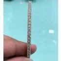 Single Line Gold Diamond Bangle