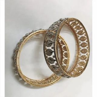 Gold Diamond Bangles