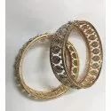 Gold Diamond Bangles