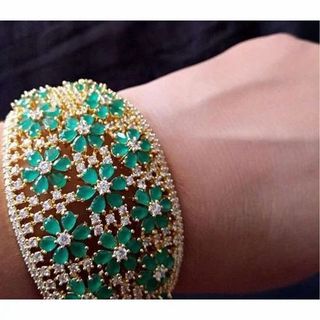 Natural Diamonds Single Line Bangles