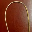 Moissanite Diamond Chain Round Colorless Moissanite Tennis Necklace Diamond Necklace Chain