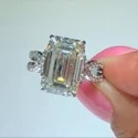1.50 CTS Lab Grown Diamond CVD Ring, Oval Cut, FG Color, 14k Gold, IGI Certified Diamond