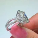 1.50 CTS Lab Grown Diamond CVD Ring, Oval Cut, FG Color, 14k Gold, IGI Certified Diamond