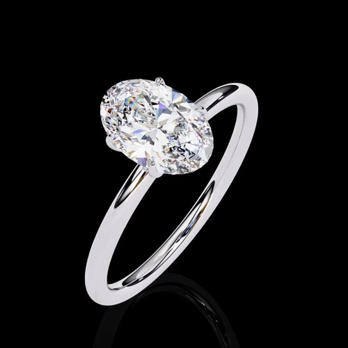 14k Yellow Gold Solitar Diamond Ring Anniversary Gift For Wife