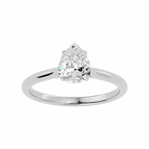 Lab Grown Cvd Diamond Emerald Cut Ring, 14k Gold, Igi Certified