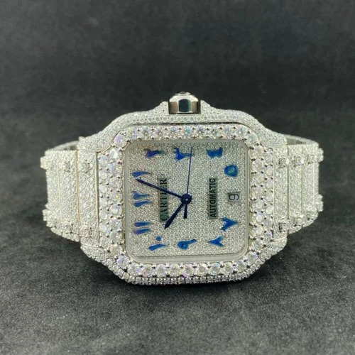 Best Quality Custom Watch for Men Iced out Moissanite Watch Diamond Studded Hip Hop Diamond Jewelry