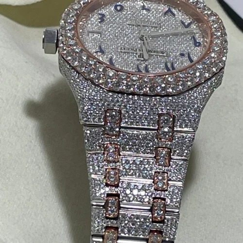 Hip Hop Customized Iced out Diamond Watch for Men VVS Moissanite Diamond Watch
