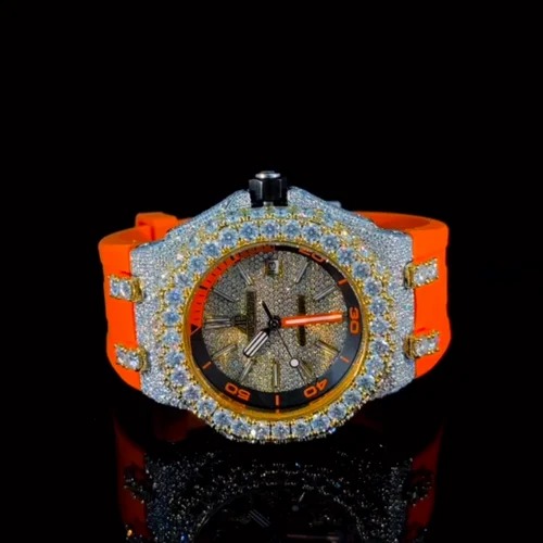 Hip Hop Customized Iced out Moissanite Diamond Watch for Men VVS Diamond Watch Gift