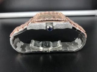 High Quality DEF Lab Moissanite Diamond Watch Colorless Diamond Hip Hop Style Diamond Watch