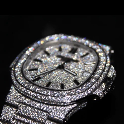 Top Quality Moissanite Diamond Watch on Factory Price DEF Moissanite Diamond Iced Out Watch