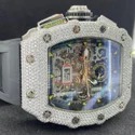 Good Quality Iced Out Moissanite Watch for Men VVS Diamonds Best Fashion Jewelry Gift