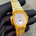 High Quality Custom Watch for Men Iced out Moissanite Diamond Studded Watch Hip Hop Diamond Jewelry