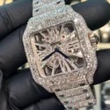 High Quality Custom Watch for Men Iced out Moissanite Diamond Studded Watch Hip Hop Diamond Jewelry