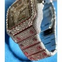 High Quality Custom Watch for Men Iced out Moissanite Diamond Studded Watch Hip Hop Diamond Jewelry
