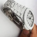 High Quality DEF Lab Moissanite Diamond Watch Colorless Diamond Hip Hop Style Diamond Watch