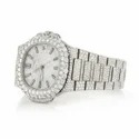 High Quality DEF Lab Moissanite Diamond Watch Colorless Diamond Hip Hop Style Diamond Watch