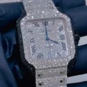 High Quality DEF Moissanite Diamond Watch Colorless Diamond Hip Hop Style Diamond Watch