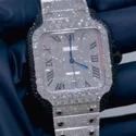 High Quality DEF Moissanite Diamond Watch Colorless Diamond Hip Hop Style Diamond Watch