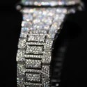 High Quality DEF Lab Moissanite Diamond Watch Colorless Diamond Hip Hop Style Diamond Watch