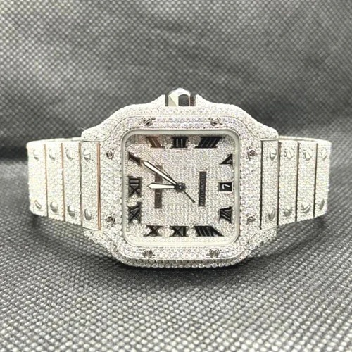 Hip Hop Customized Iced out Diamond Watch for Men VVS Moissanite Diamond Watch
