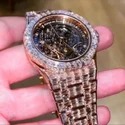 Hip Hop Customized Iced out Moissanite Diamond Watch for Men VVS Diamond Watch Gift
