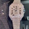 Hip Hop Customized Iced out Moissanite Diamond Watch for Men VVS Diamond Watch Gift