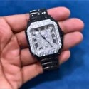 Hip Hop Customized Iced out Moissanite Diamond Watch for Men VVS Diamond Watch Gift