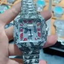 High Quality Custom Watch for Men Iced out Moissanite Diamond Studded Watch Hip Hop Diamond Jewelry