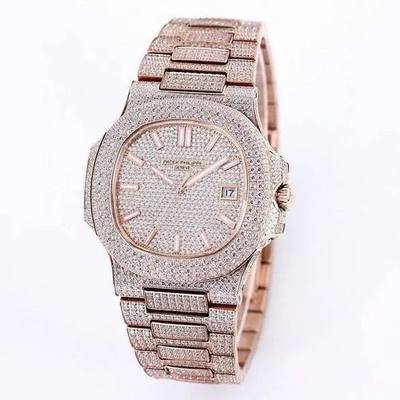 Top Quality Moissanite Diamond Watch on Factory Price DEF Moissanite Diamond Iced Out Watch