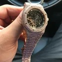 Good Quality Customized Iced Out Moissanite Watch Stainless Steel Best Quality Diamond Watch for Men