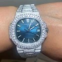 Trending Customized Iced Out Moissanite Watch VVS Diamonds Studded Hip Hop Watch Gift for Men