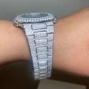 Trending Customized Iced Out Moissanite Watch VVS Diamonds Studded Hip Hop Watch Gift for Men