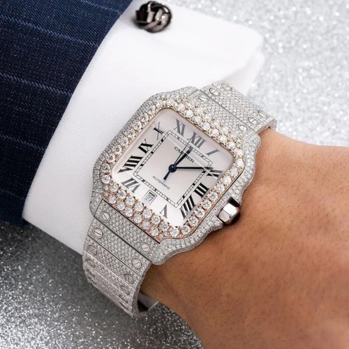 Trending Iced out Moissanite Watch colorless Diamond watch for men Best Quality Wholesale Price