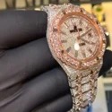 Trending VVS Moissanite Diamond Studded Iced Out Diamond Watch for Men Best Fashion Jewelry Gift