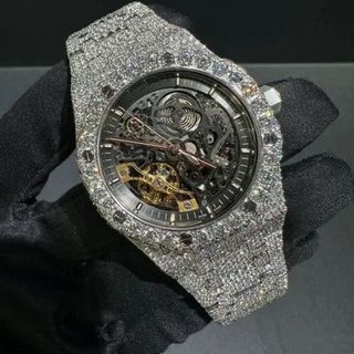 Best Quality Iced Out Moissanite Watch for Men VVS Diamonds Best Fashion Jewelry Gift