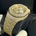 High Quality Customized Iced Out Lab Grown Watch Stainless Steel Best Quality Diamond Watch