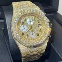 High Quality Customized Iced Out Lab Grown Watch Stainless Steel Best Quality Diamond Watch