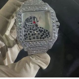 Hip Hop Customized Iced out Moissanite Diamond Watch for Men VVS Diamond Watch Gift