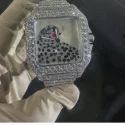 Hip Hop Customized Iced out Moissanite Diamond Watch for Men VVS Diamond Watch Gift