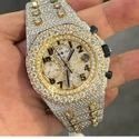 Hip Hop Customized Iced out Moissanite Diamond Watch for Men VVS Diamond Watch Gift
