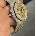 Hip Hop Customized Iced out Moissanite Diamond Watch for Men VVS Diamond Watch Gift