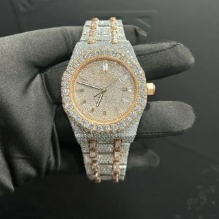 Hip Hop Customized Iced out Moissanite Diamond Watch for Men VVS Diamond Watch Gift