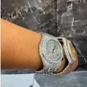 Hip Hop Customized Iced out Moissanite Diamond Watch for Men VVS Diamond Watch Gift