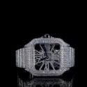 Trending VVS Moissanite Diamond Studded Iced Out Diamond Watch for Men Best Fashion Jewelry Gift