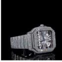 Trending VVS Moissanite Diamond Studded Iced Out Diamond Watch for Men Best Fashion Jewelry Gift