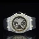 Trending VVS Moissanite Diamond Studded Iced Out Diamond Watch for Men Best Fashion Jewelry Gift