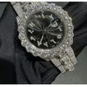 Trending VVS Moissanite Diamond Studded Iced Out Diamond Watch for Men Best Fashion Jewelry Gift