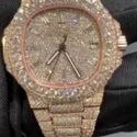 Trending VVS Moissanite Diamond Studded Iced Out Diamond Watch for Men Best Fashion Jewelry Gift