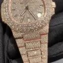 Trending VVS Moissanite Diamond Studded Iced Out Diamond Watch for Men Best Fashion Jewelry Gift
