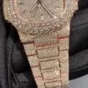 Trending VVS Moissanite Diamond Studded Iced Out Diamond Watch for Men Best Fashion Jewelry Gift